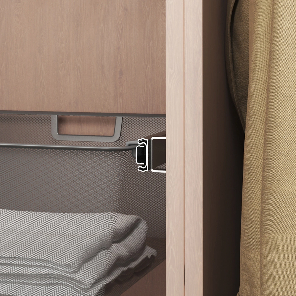 Корзина мелкосетчатая Ш75 см 643х555х185 мм серая Larvij