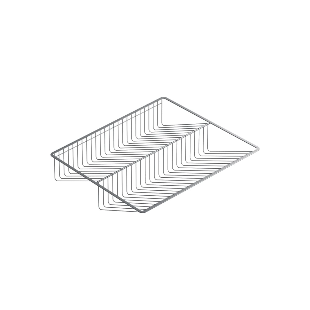 Обувница проволочная Ш75 см 643х555х130 мм серая Larvij
