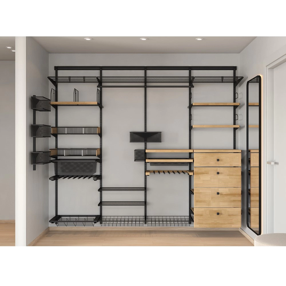 Рельс несущий L1300 мм для монтажа направляющих черный Aristo