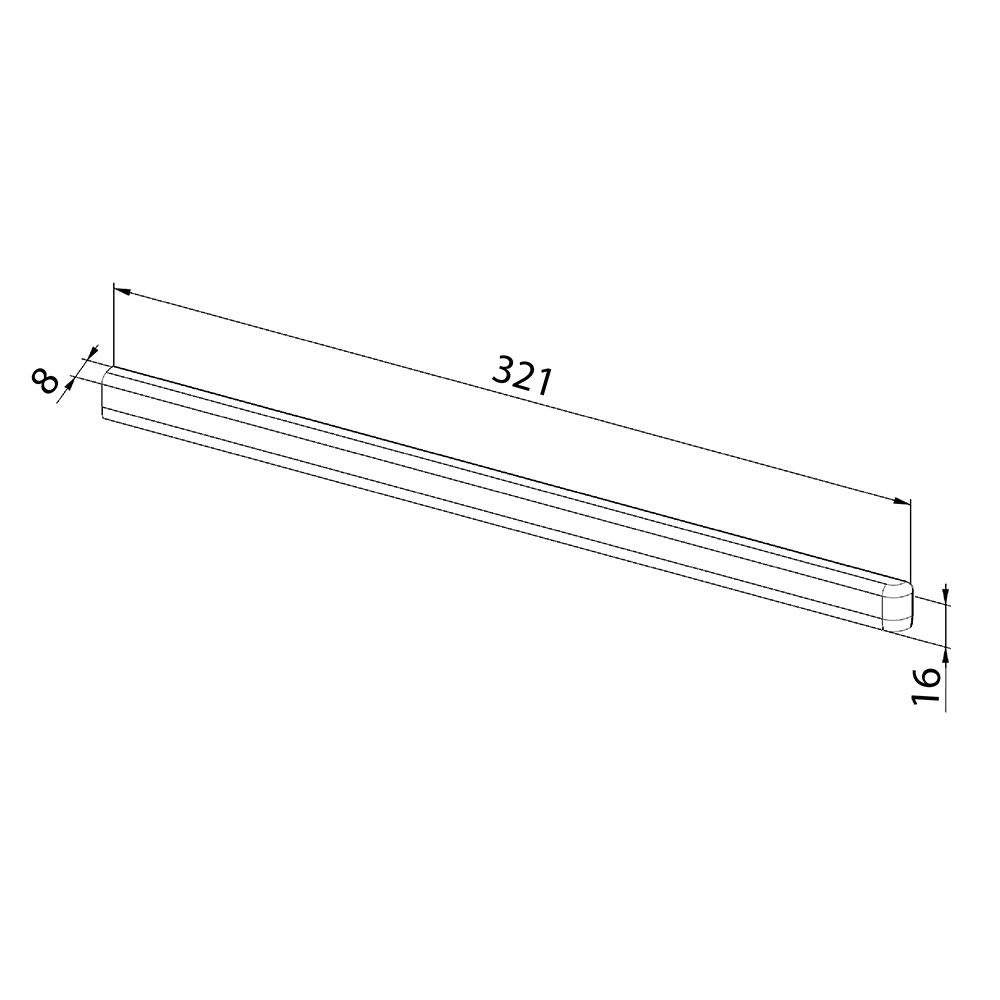 Заглушки кронштейна серия 360 черные левая/правая Aristo