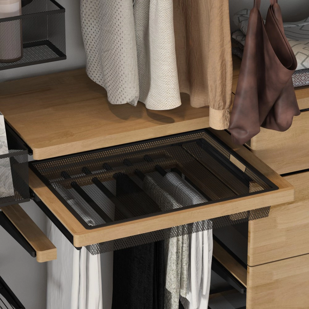 Корзина мелкосетчатая 427х527х85 мм черная Aristo