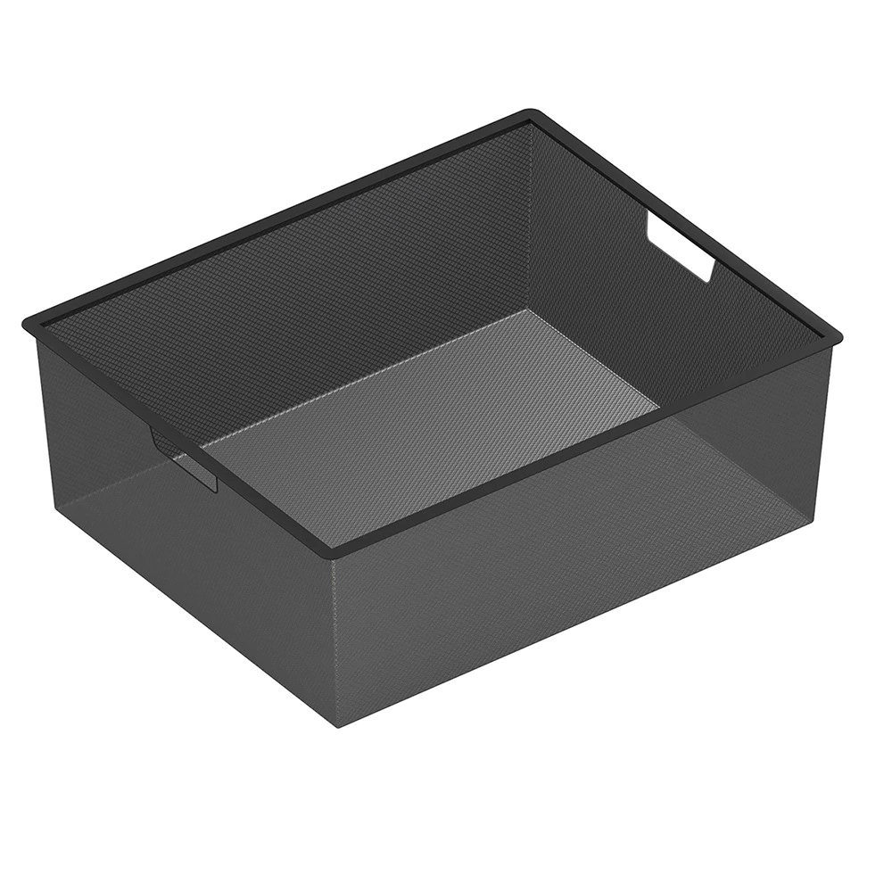 Корзина мелкосетчатая 427х527х185 мм черная Aristo