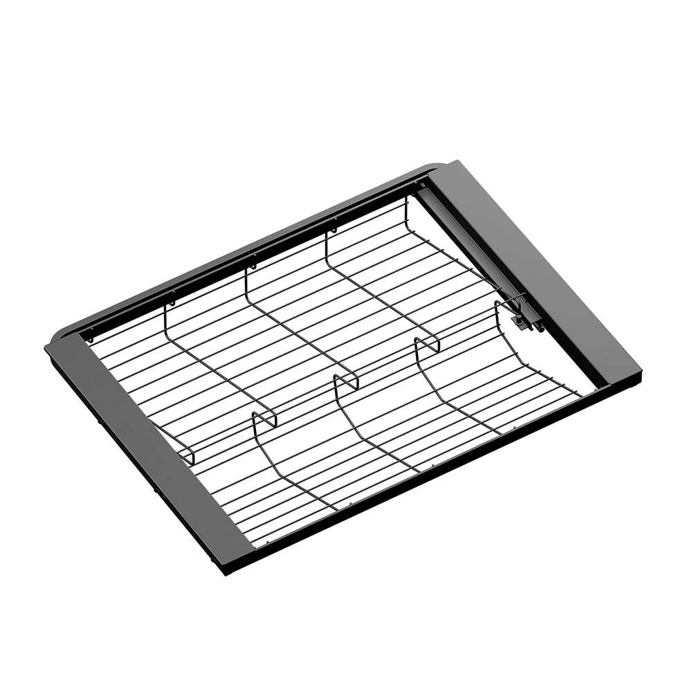 Обувница 2-ярусная выдвижная с доводчиком L607 мм серия 460 черная Aristo