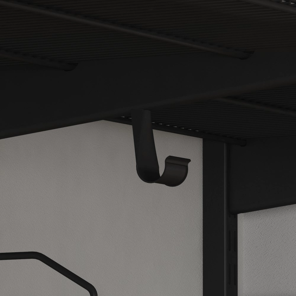 Подвески гардеробной штанги черные 2 шт Aristo