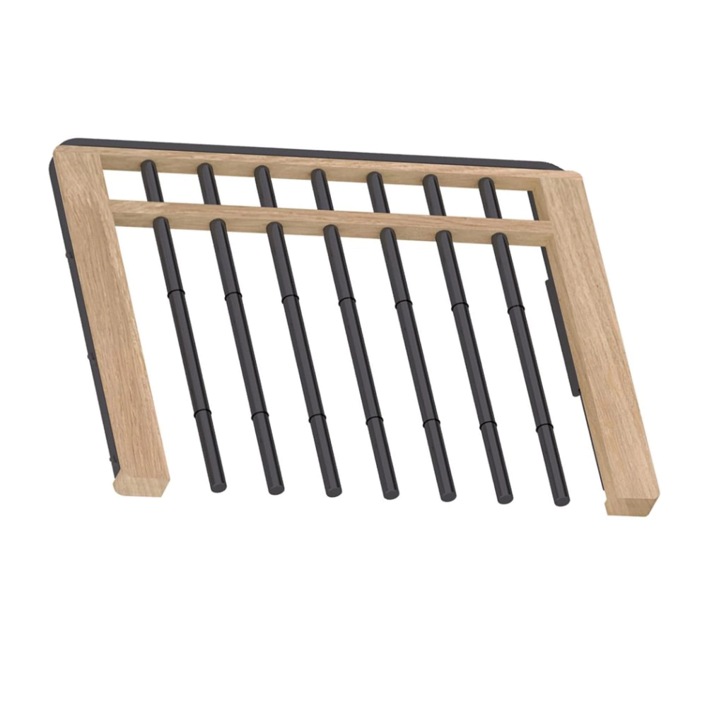 Вешалка для брюк с доводчиком L607 мм серия 460 дерево светлое/черная Aristo