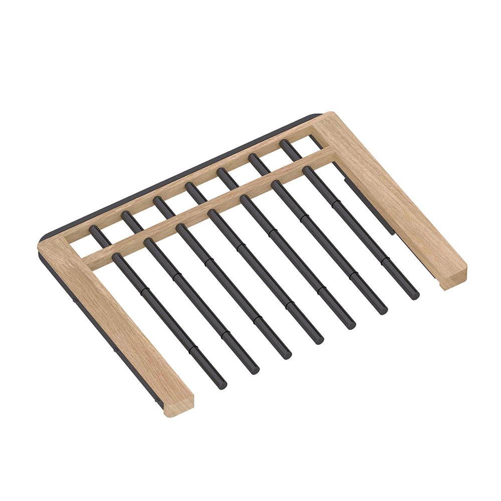 Вешалка для брюк с доводчиком L607 мм серия 460 дерево светлое/черная Aristo