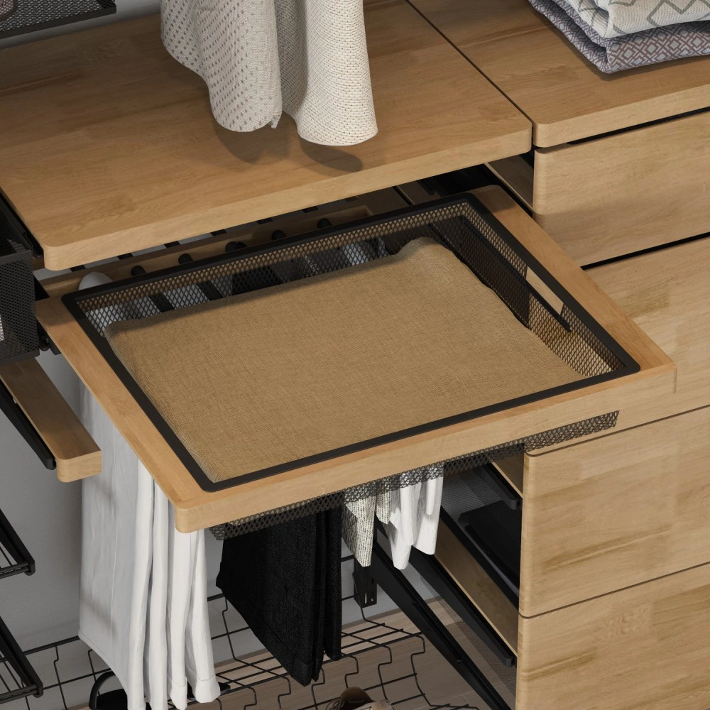 Рамка для корзин с доводчиком L607 мм серия 460 дерево светлое/черная Aristo