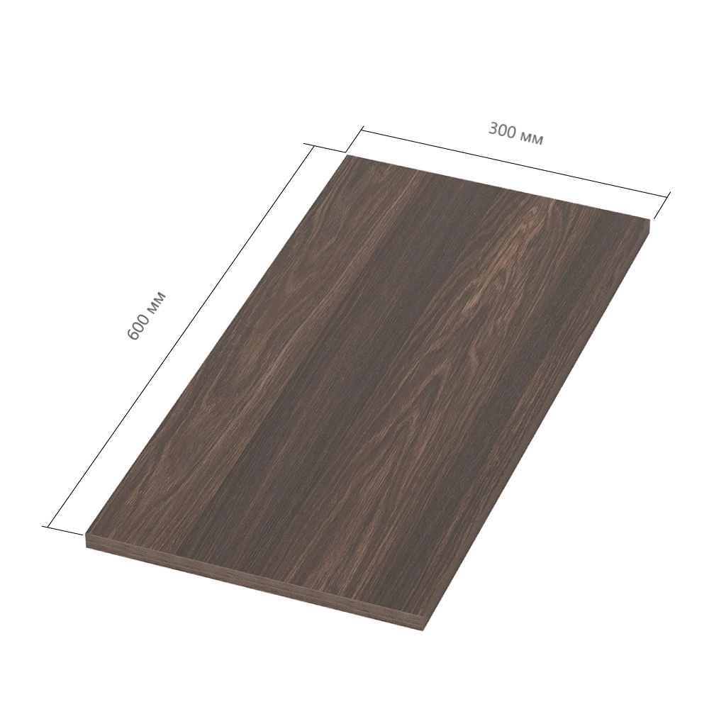 Деталь мебельная 600х300х16 мм дуб аскона elemento