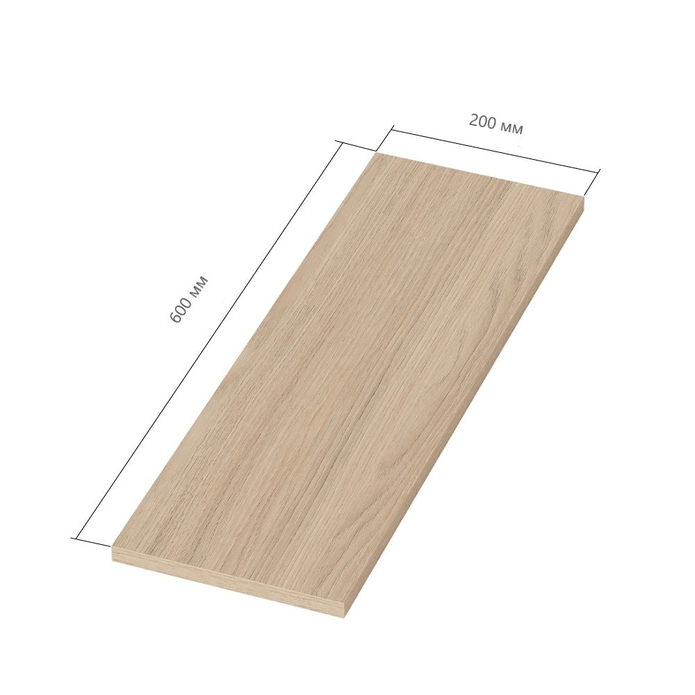 Деталь мебельная 600х200х16 мм иланга elemento