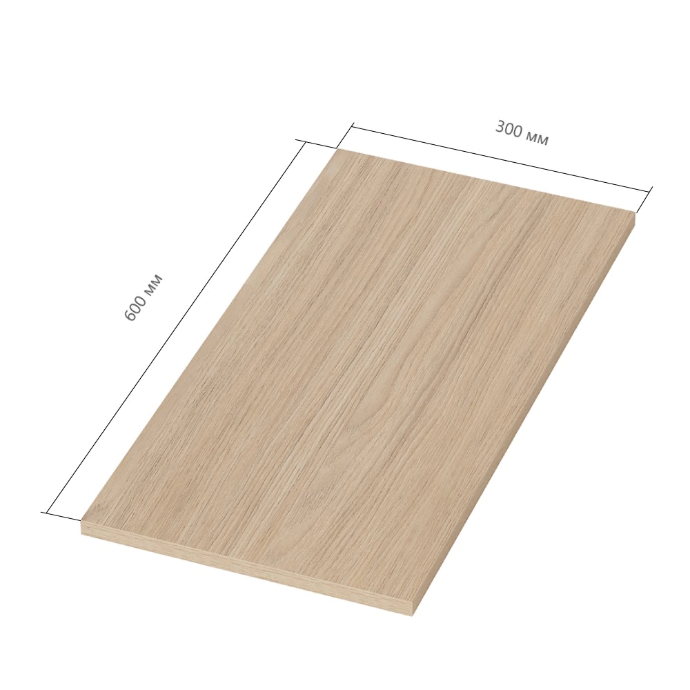 Деталь мебельная 600х300х16 мм иланга elemento