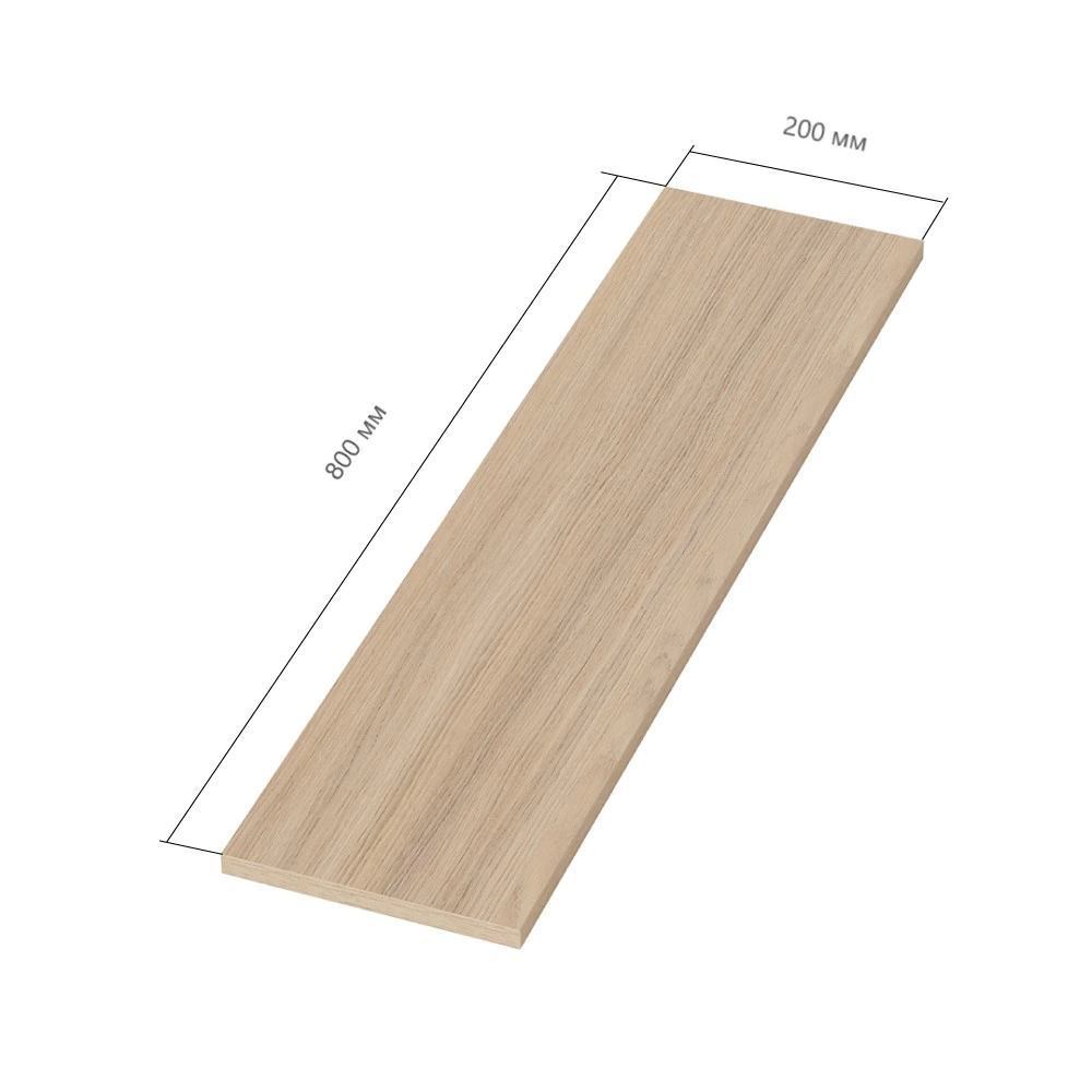 Деталь мебельная 800х200х16 мм иланга elemento