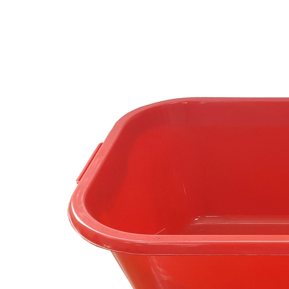 Таз пластиковый прямоугольный 10 л красный