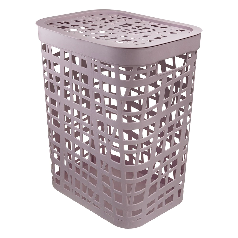 Корзина для белья IDEA ХАОС 55 л лавандовая
