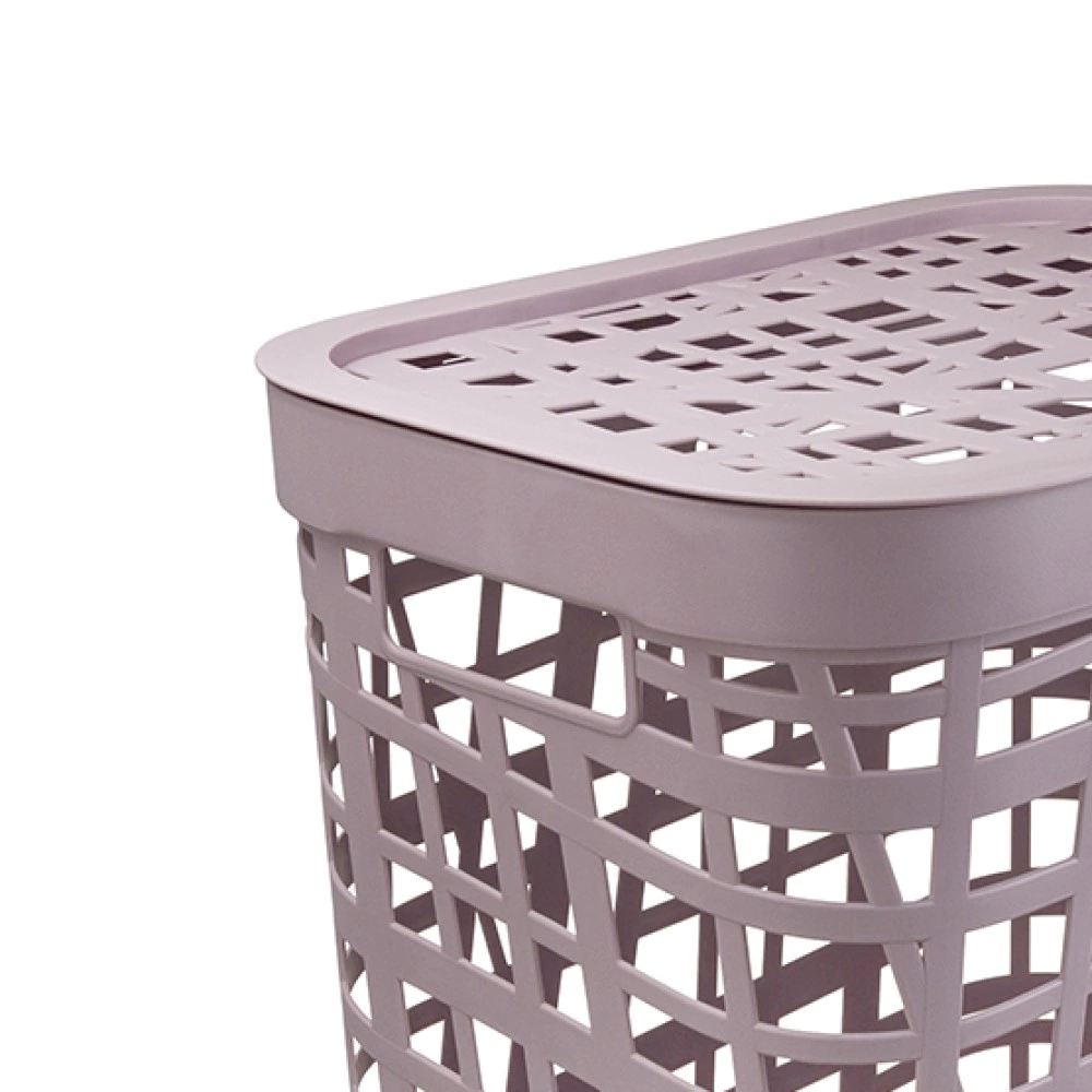 Корзина для белья IDEA ХАОС 55 л лавандовая
