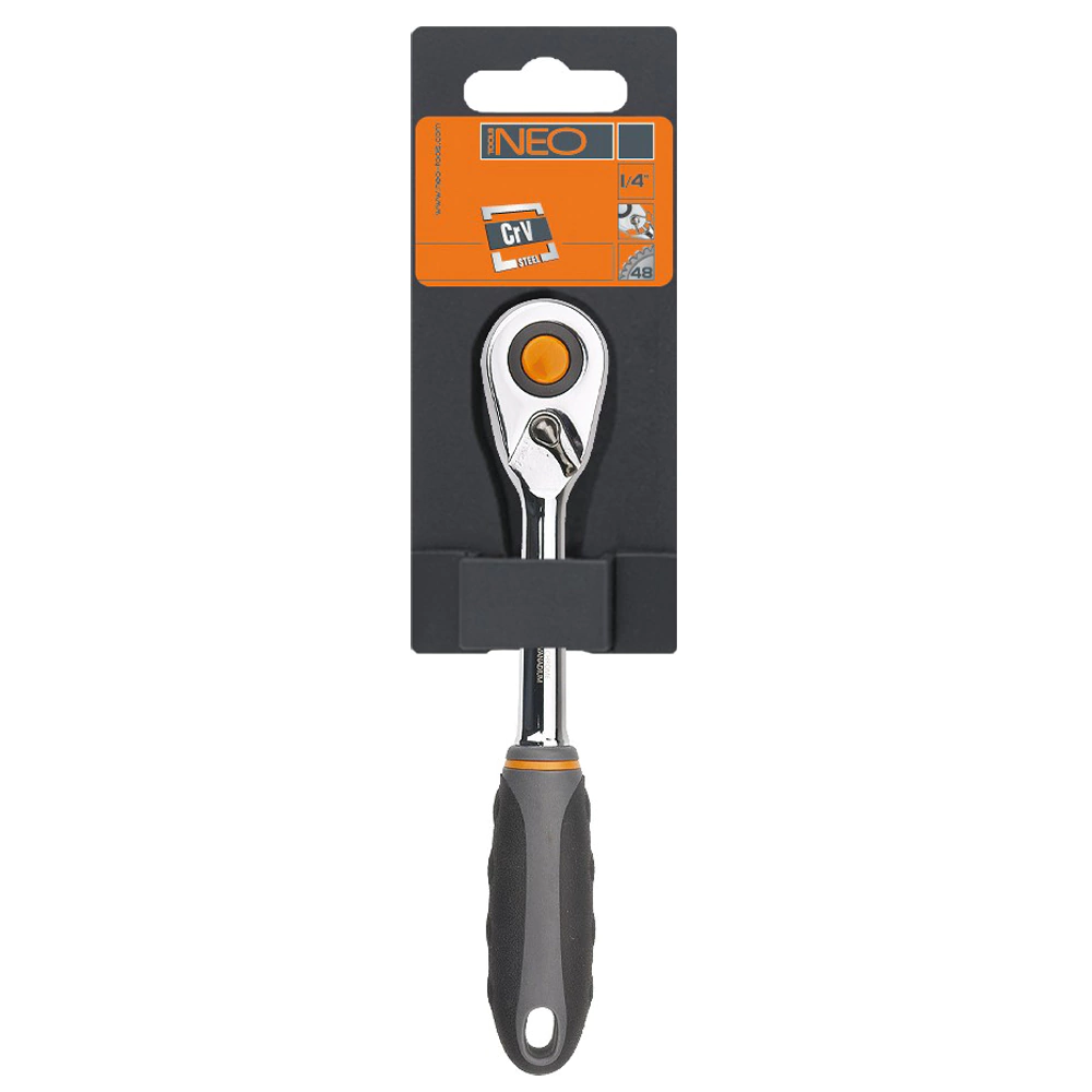 Трещотка 1/4" 48 зуб 135 мм NEO