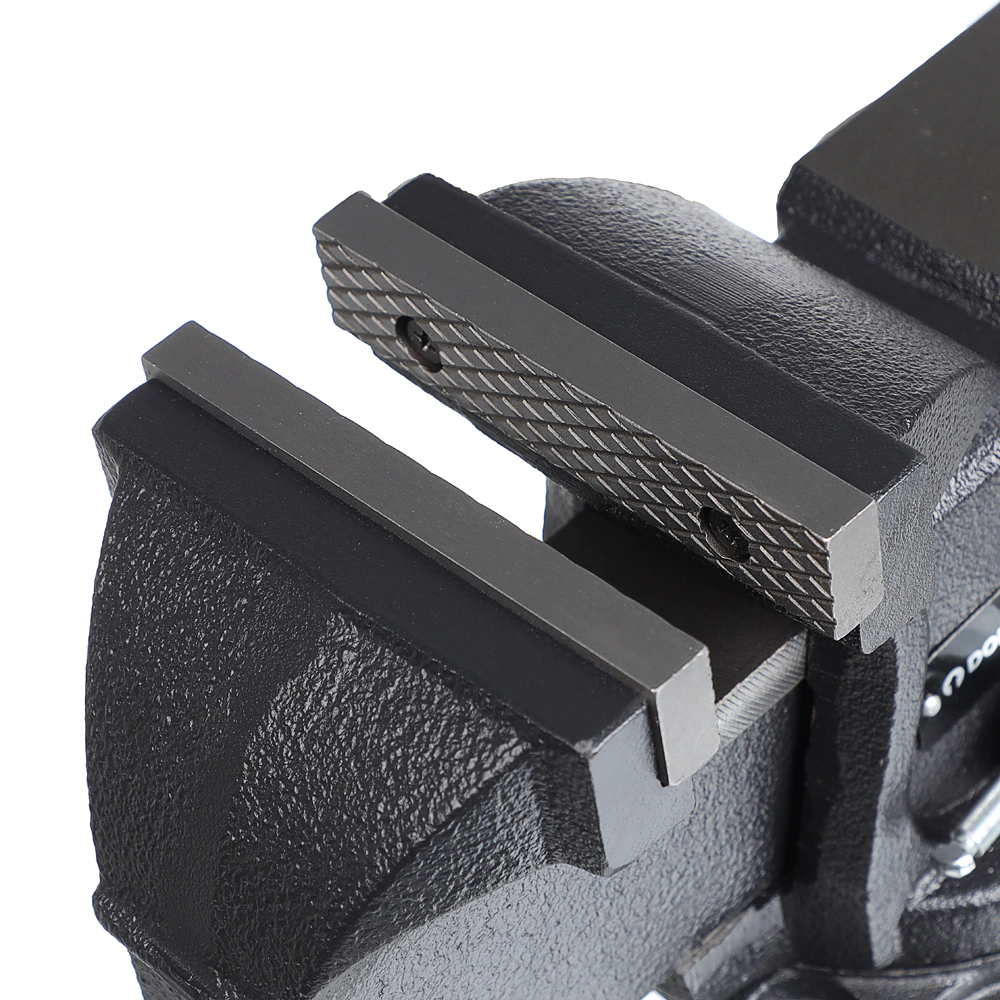 Тиски слесарные захват 100 мм вес 7 кг поворотные с наковальней DORN PRO