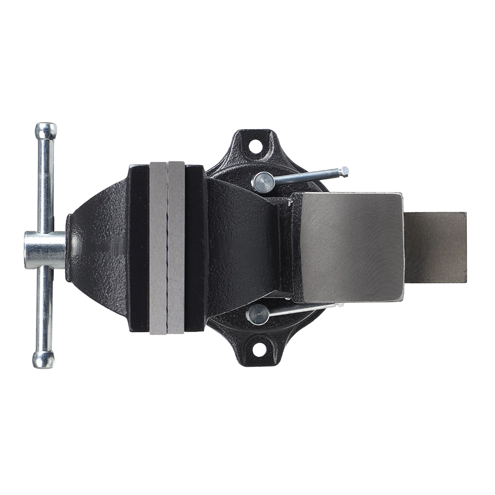 Тиски слесарные захват 100 мм вес 7 кг поворотные с наковальней DORN PRO