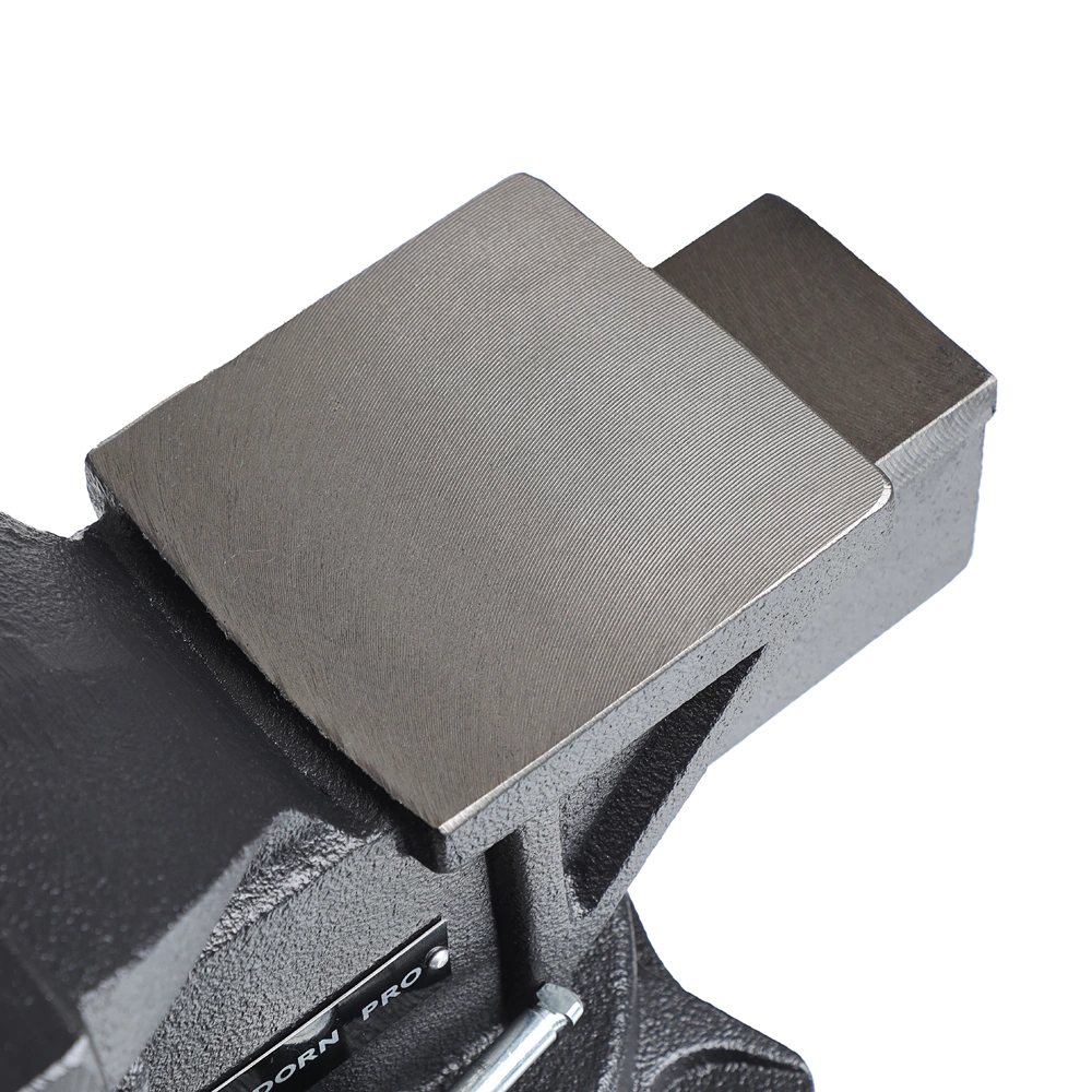 Тиски слесарные захват 125 мм вес 12 кг поворотные с наковальней DORN PRO