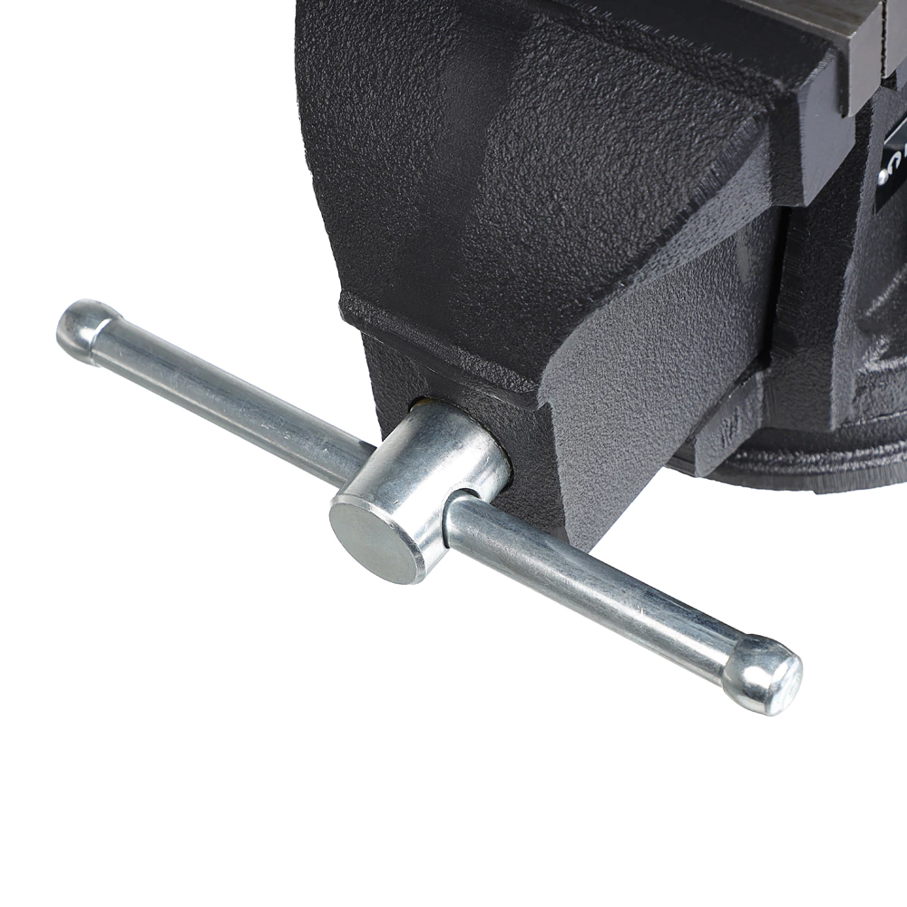 Тиски слесарные захват 125 мм вес 12 кг поворотные с наковальней DORN PRO