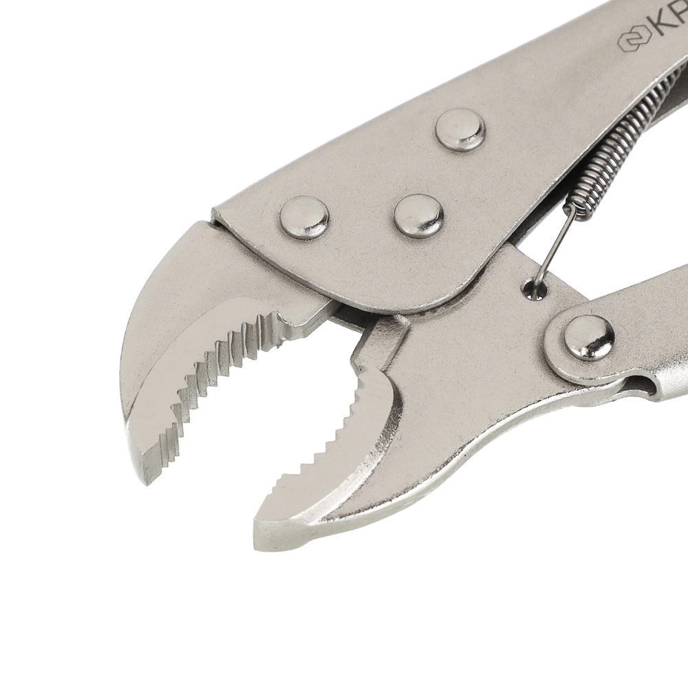 Клещи зажимные 250 мм захват полукруг KRONS