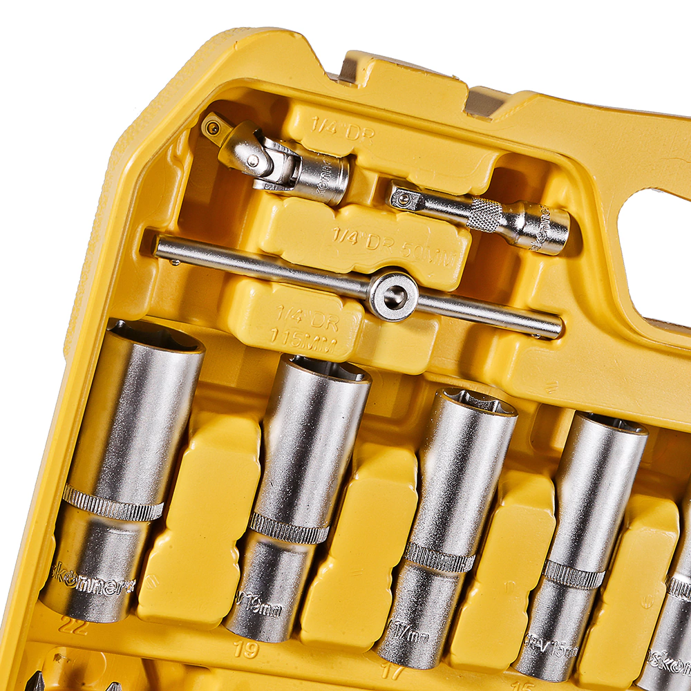 Набор головок и бит 1/4" и 1/2" 108 предметов Hanskonner HK1045-20-S108