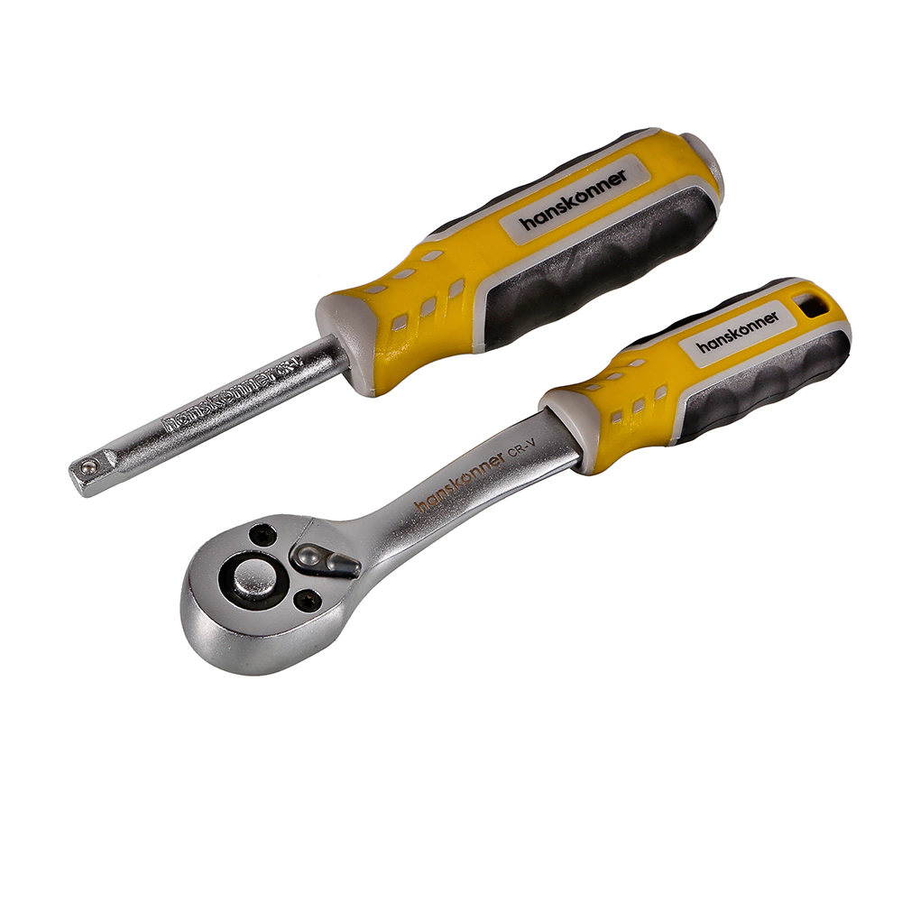 Набор головок и бит 1/4" и 1/2" 108 предметов Hanskonner HK1045-20-S108