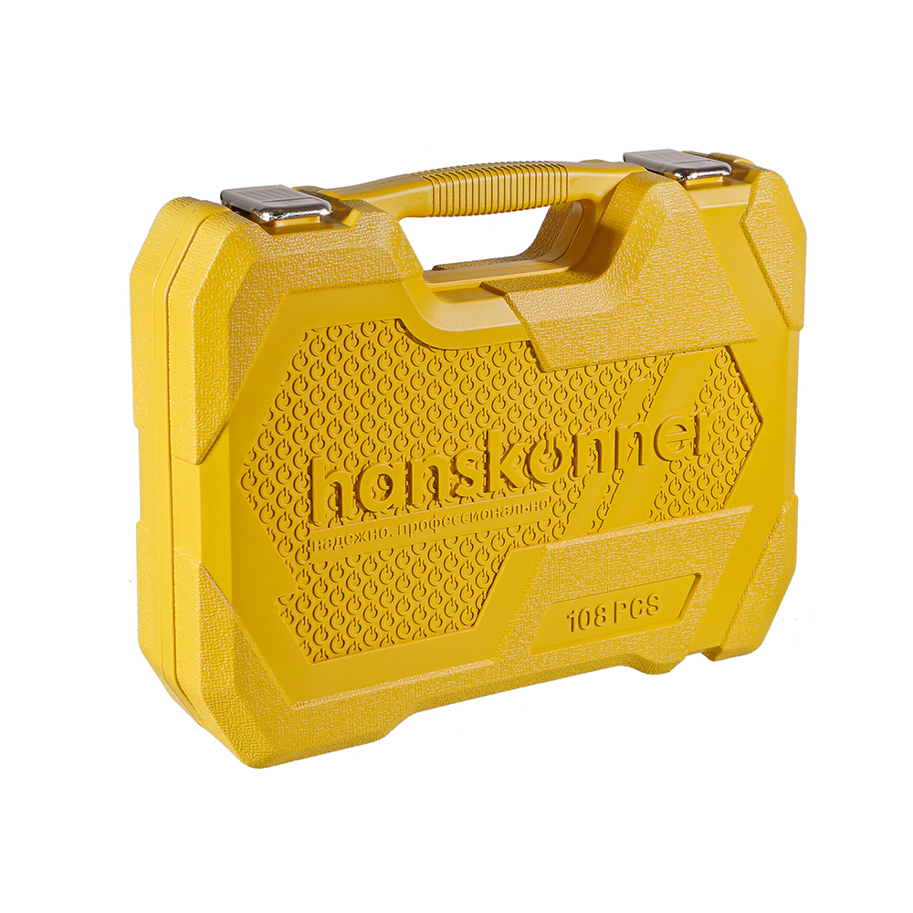 Набор головок и бит 1/4" и 1/2" 108 предметов Hanskonner HK1045-20-S108