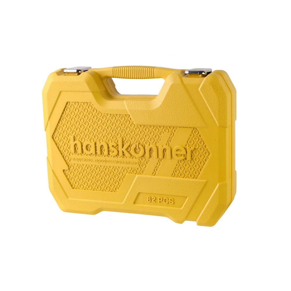 Набор головок 1/4" и 1/2", ключей и отверток 82 предмета Hanskonner HK1045-20-S82