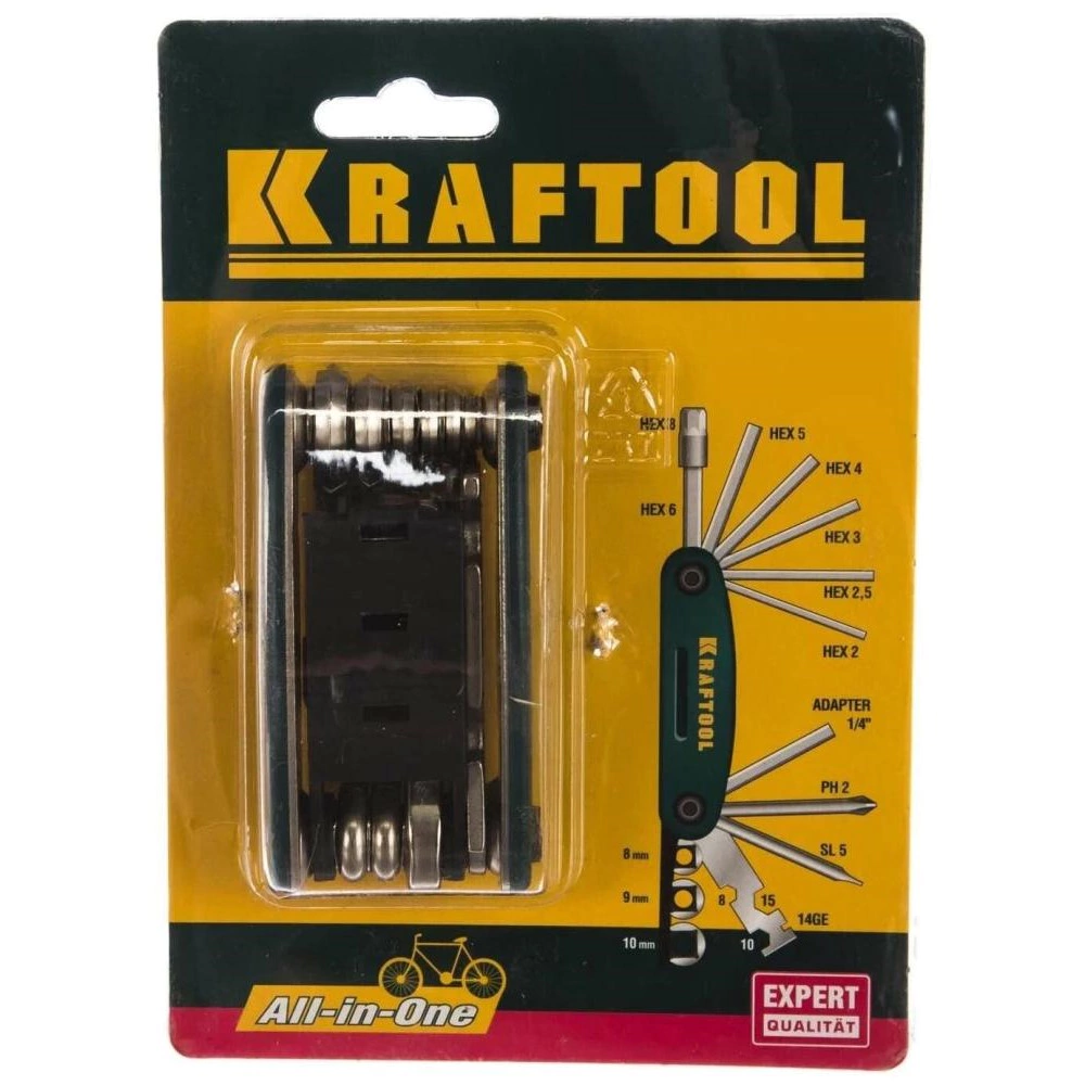 Мультитул для велосипеда 16 в 1 KRAFTOOL EXPERT
