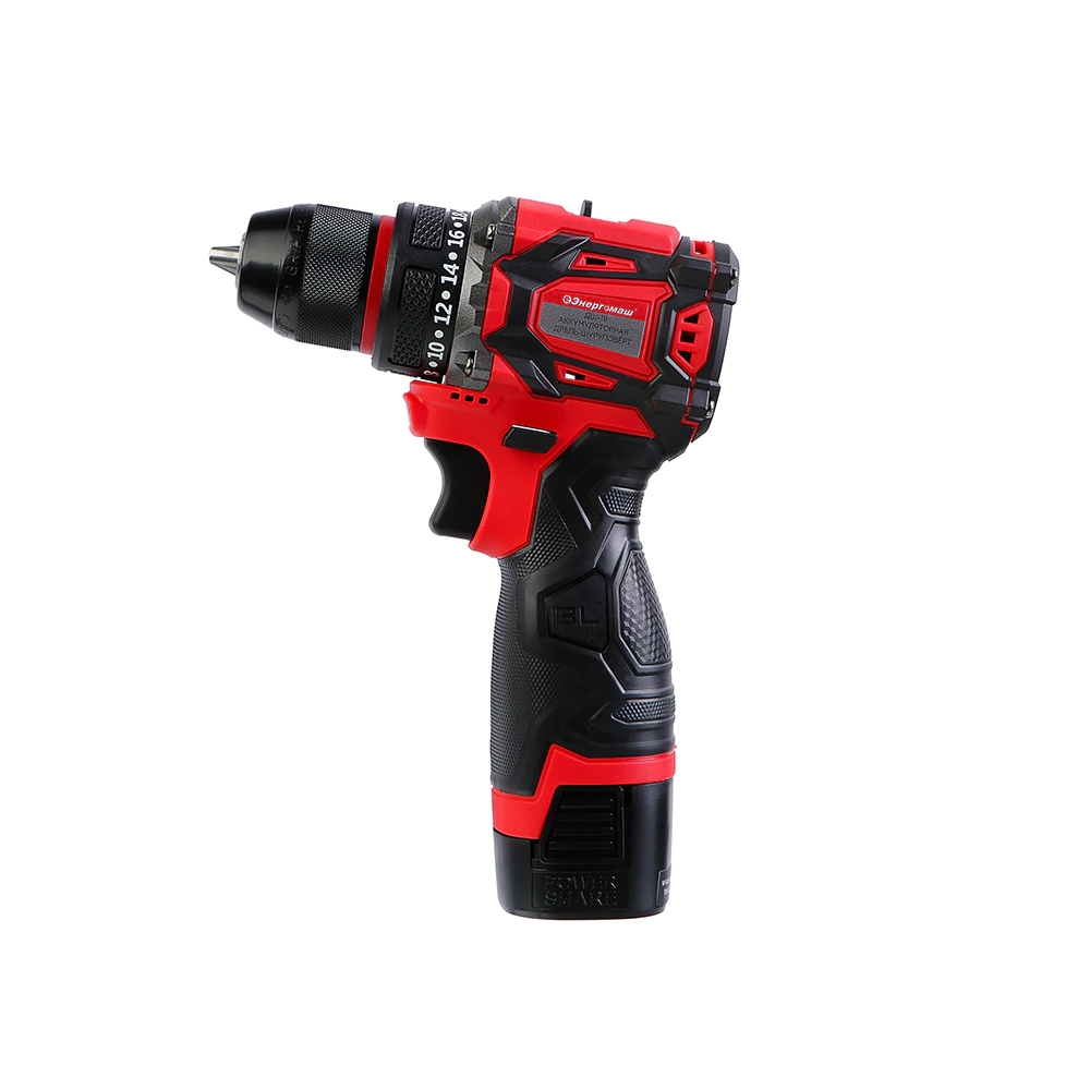 Шуруповерт аккумуляторный бесщеточный 16 В 45 Нм 2х2,0 Ач Энергомаш ДШ-18