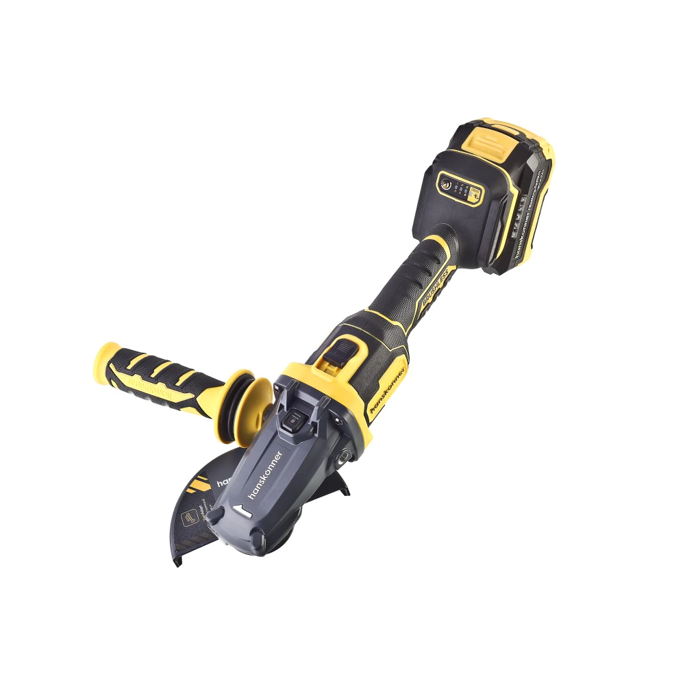 Угловая шлифмашина аккумуляторная 125 мм 18 В 1х4,0 Ач Hanskonner HAG18125BLC