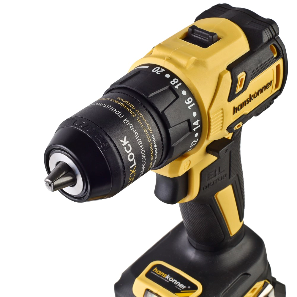 НАБОР Hanskonner HANSKIT2 18В Шуруповерт HCD2065C 60 Нм + Винтоверт HCD20280BLW 280 Нм 2х2,0 Ач