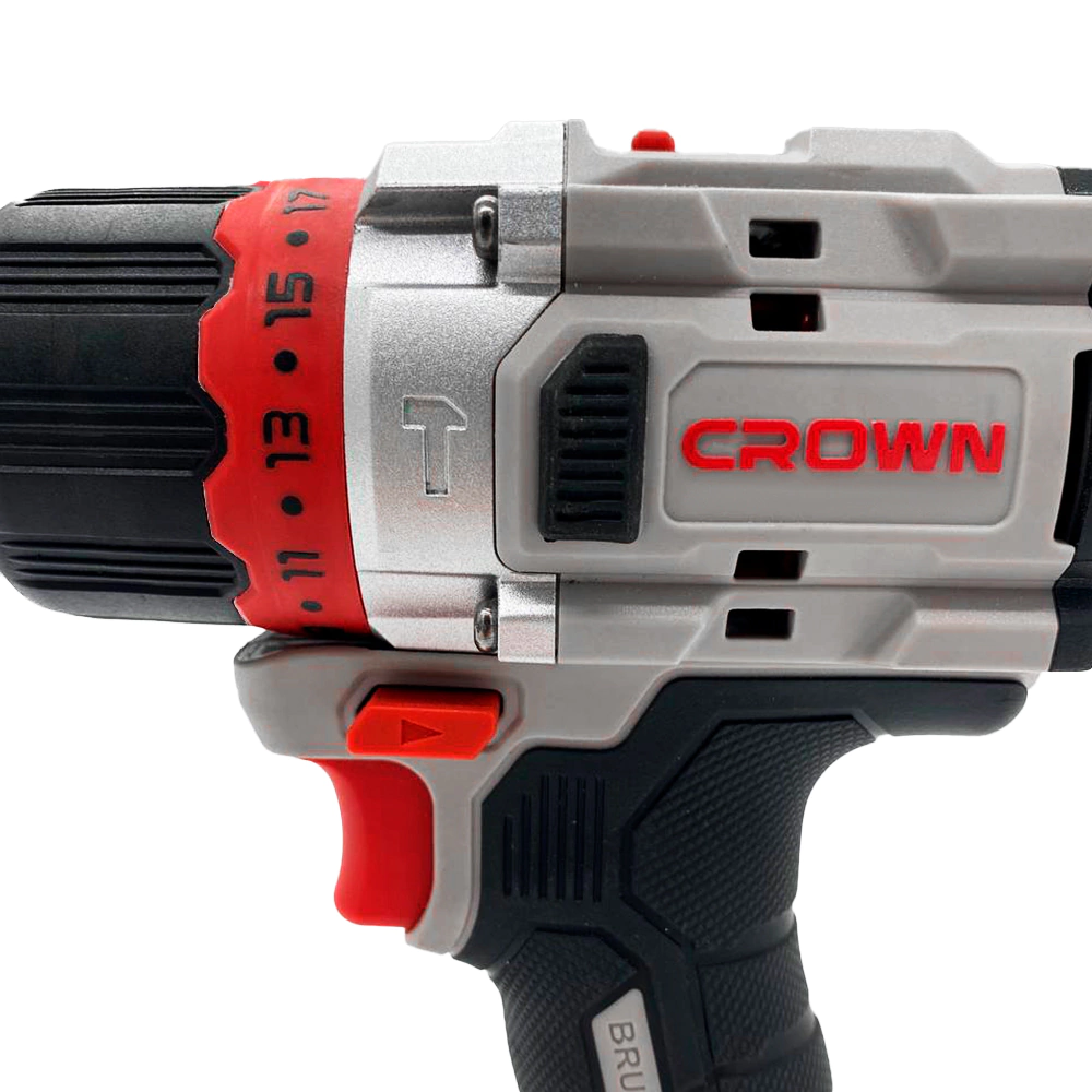 Шуруповерт аккумуляторный бесщеточный 20 В 2х4,0 Ач CROWN CT21127HMX-4 TB
