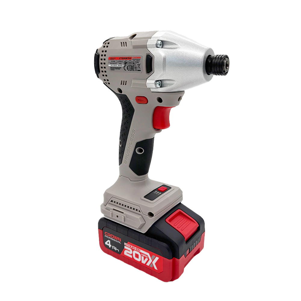 Винтоверт бесщеточный 20 В 1х4,0 Ач CROWN CT22067HX-4S TB