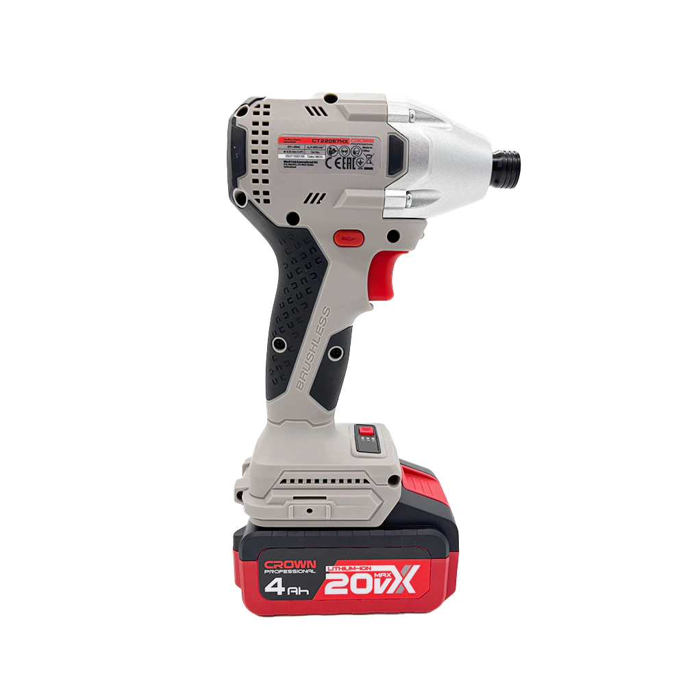 Винтоверт бесщеточный 20 В 1х4,0 Ач CROWN CT22067HX-4S TB