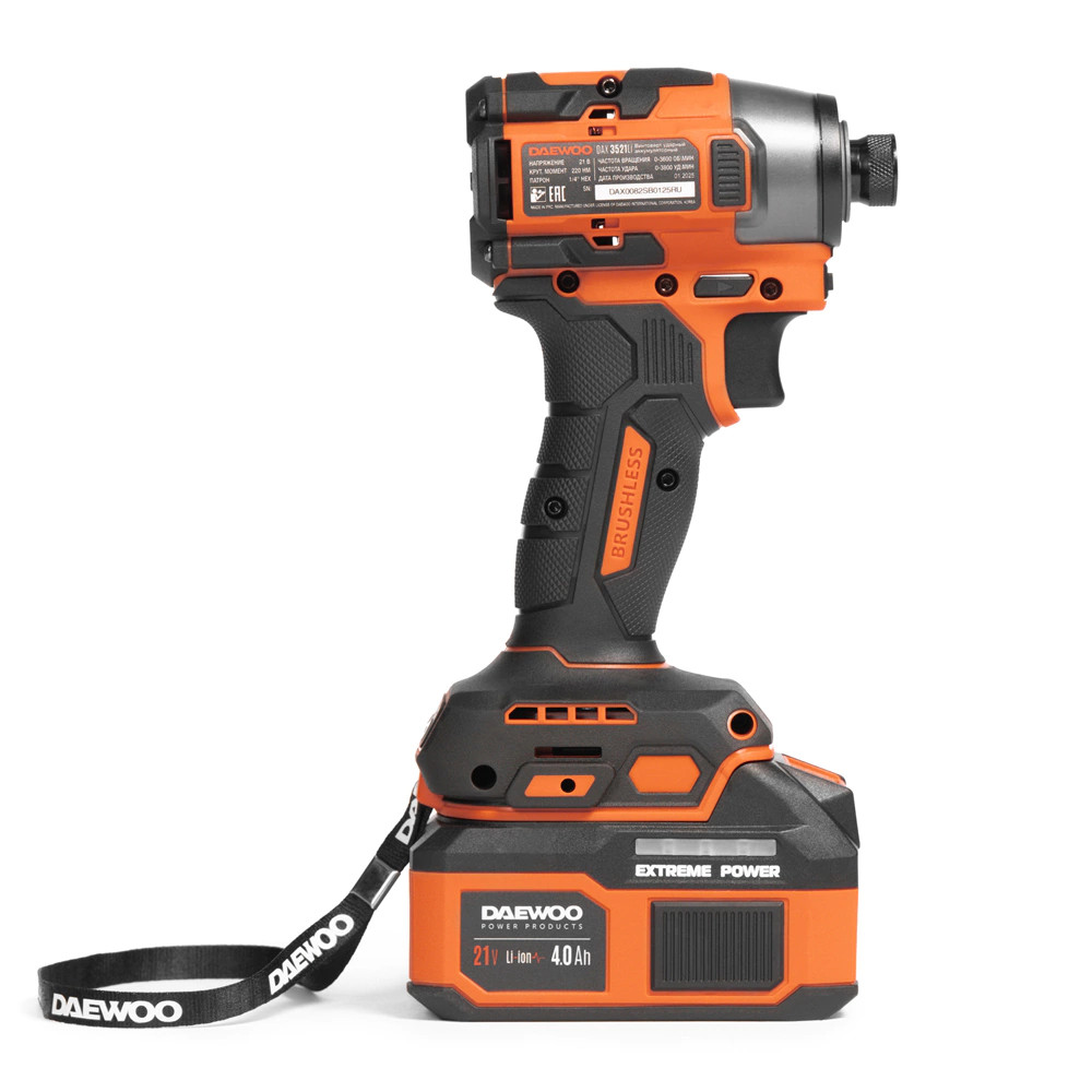 Винтоверт бесщеточный 21 В 1х4,0 Ач DAEWOO DAX 3521Li SET