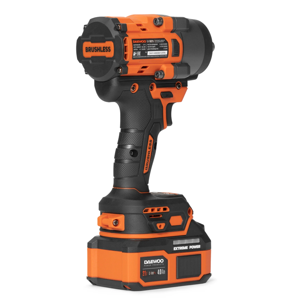 Гайковерт бесщеточный 21 В 1х4,0 Ач DAEWOO DAX 6021Li SET