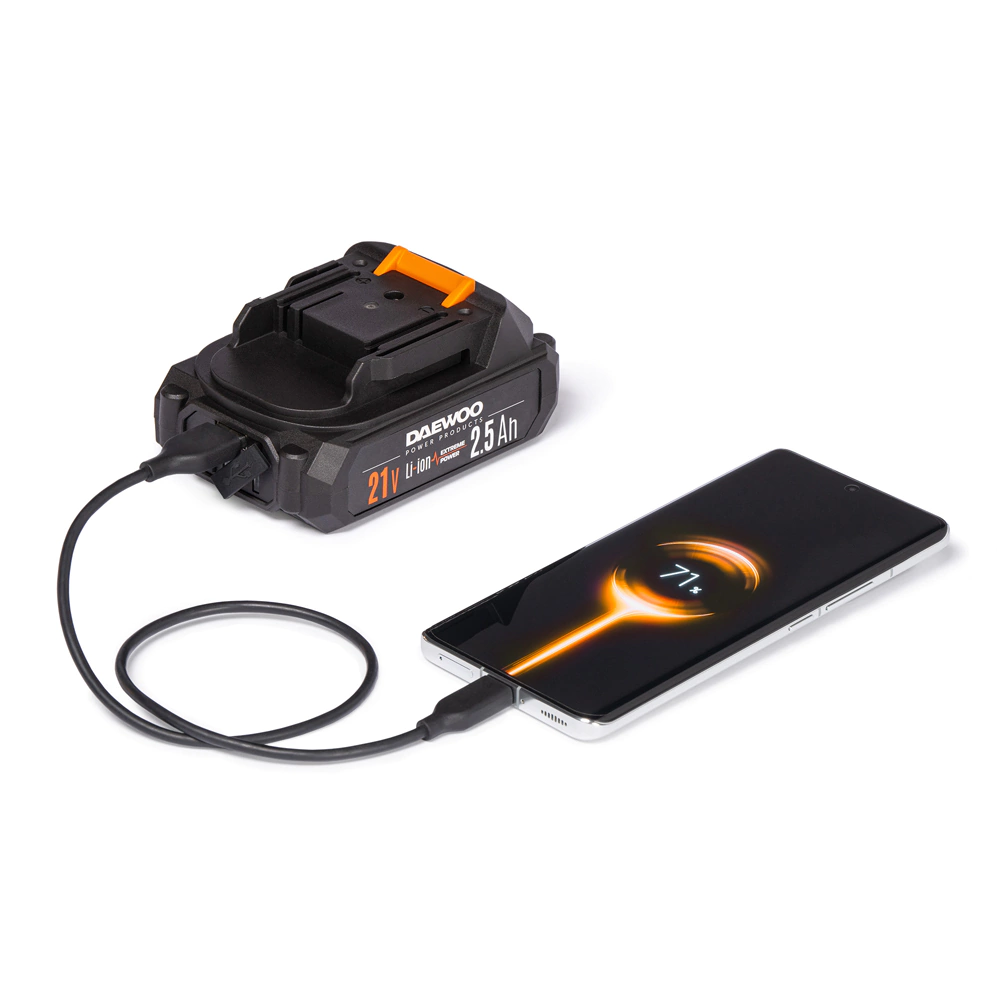 Шуруповерт бесщеточный 21 В 2х2,5 Ач DAEWOO DAA 4021Li SET