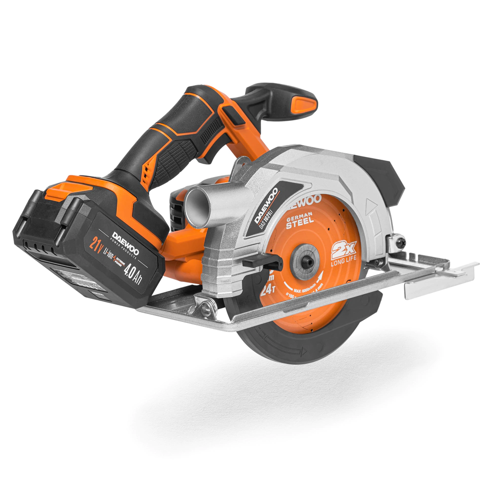Циркулярная пила аккумуляторная 21 В 165 мм 1х4,0 Ач DAEWOO DAS 1621Li SET