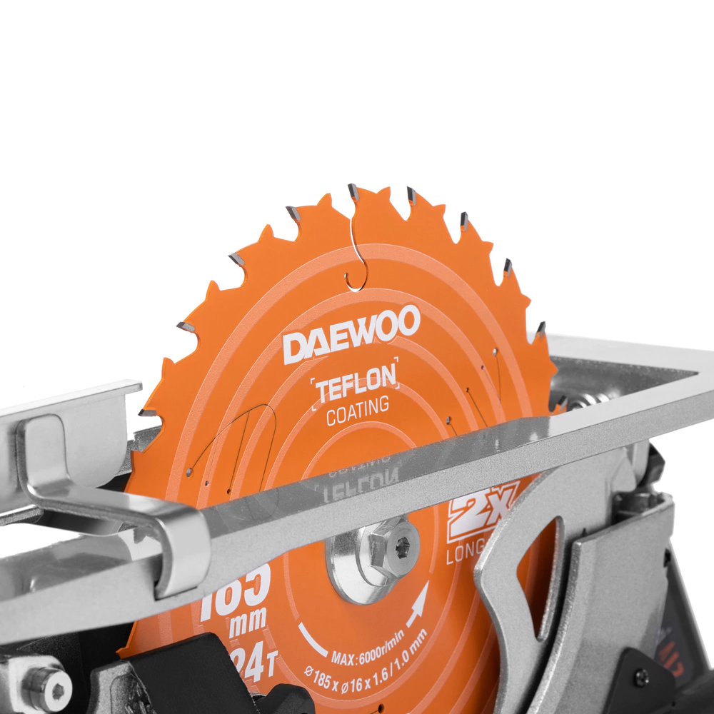 Циркулярная пила аккумуляторная бесщеточная 21 В 185 мм без АКБ и ЗУ DAEWOO DAS 1821Li