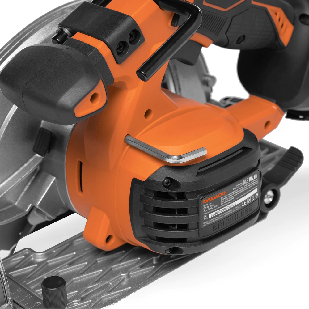 Циркулярная пила аккумуляторная бесщеточная 21 В 185 мм без АКБ и ЗУ DAEWOO DAS 1821Li