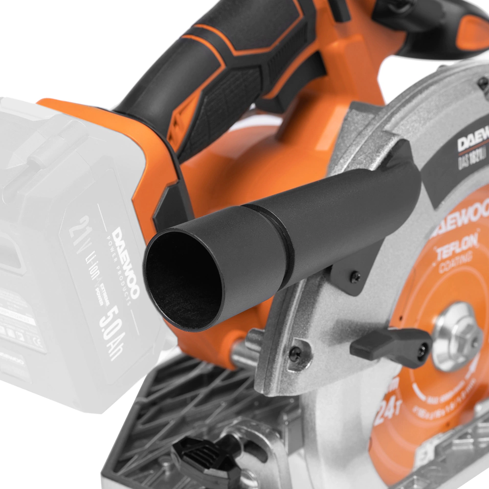 Циркулярная пила аккумуляторная бесщеточная 21 В 185 мм без АКБ и ЗУ DAEWOO DAS 1821Li