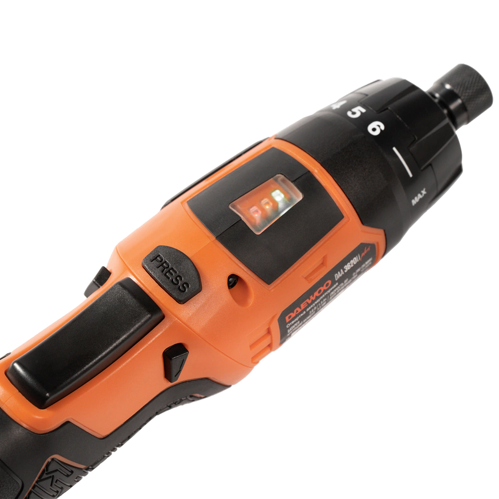 Отвертка аккумуляторная бесщеточная 3,6 В 1,5 Ач DAEWOO DAA 3620Li PLUS