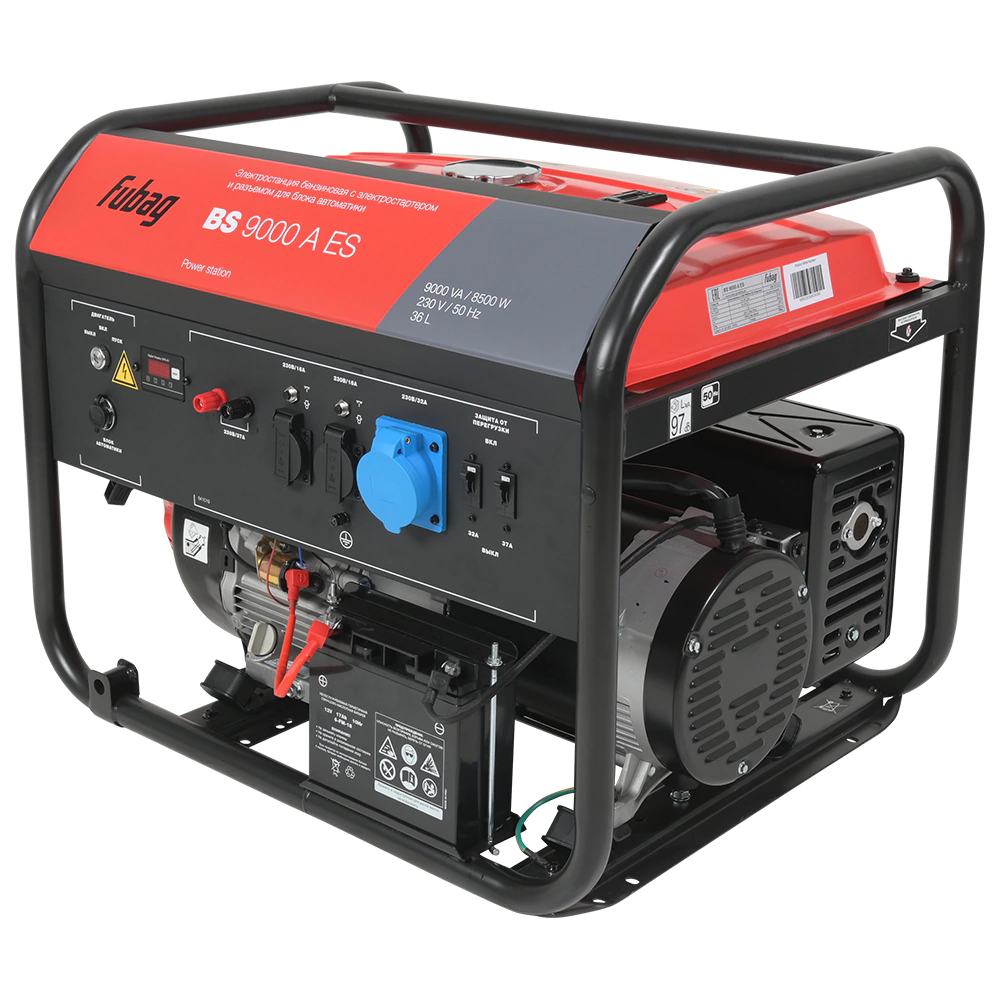 Генератор бензиновый 8,5 кВт Fubag BS 9000 A ES