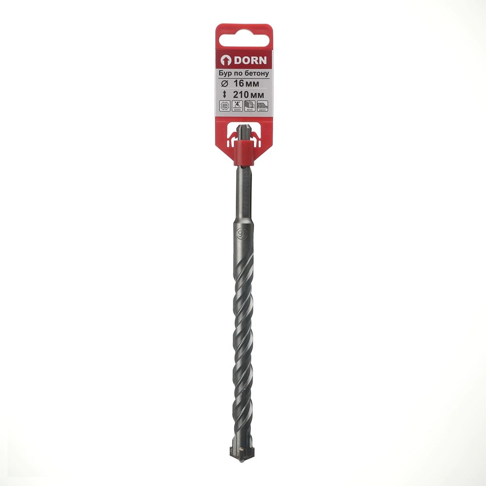Бур по бетону DORN Quatro SDS-Plus 16x210 мм