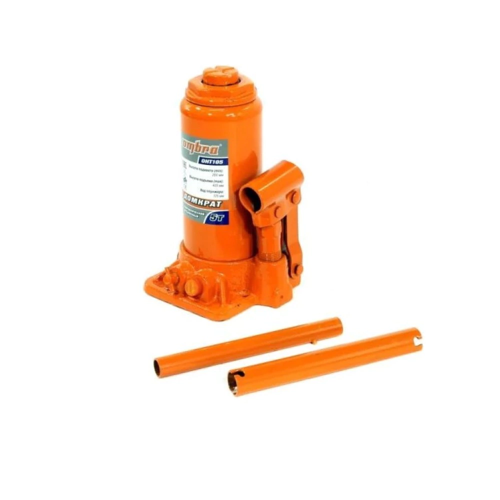 Домкрат бутылочный 5 т подъем 200-405 мм Ombra