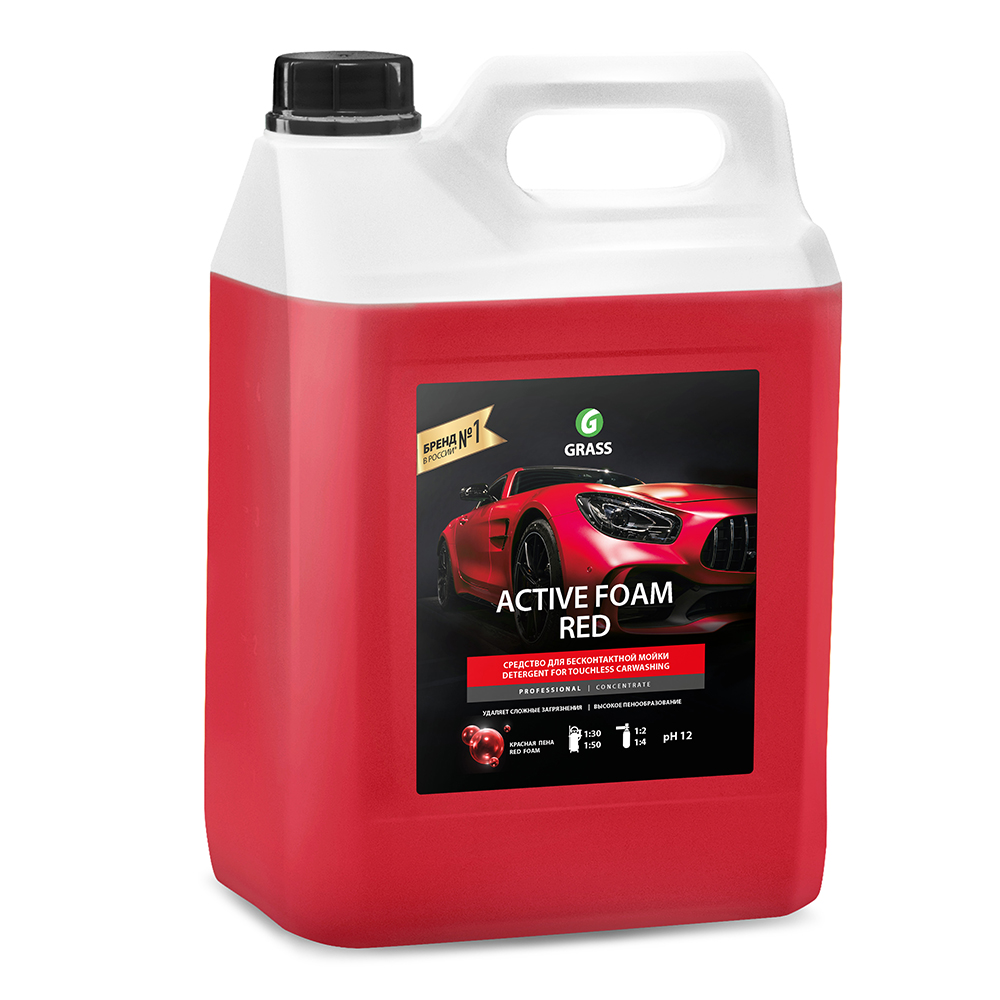 Grass Средство для бесконтактной мойки 5 л для авто Grass Active Foam Red