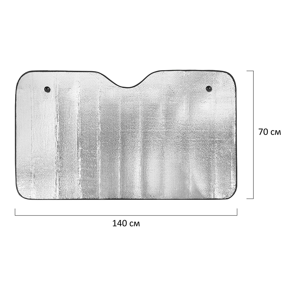 Шторка солнцезащитная на лобовое стекло 80х150 см DASWERK