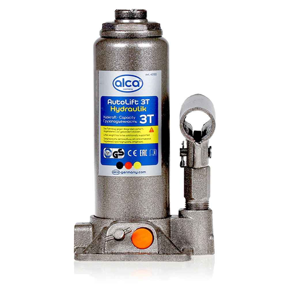 Домкрат бутылочный 3 т 195-380 мм alca