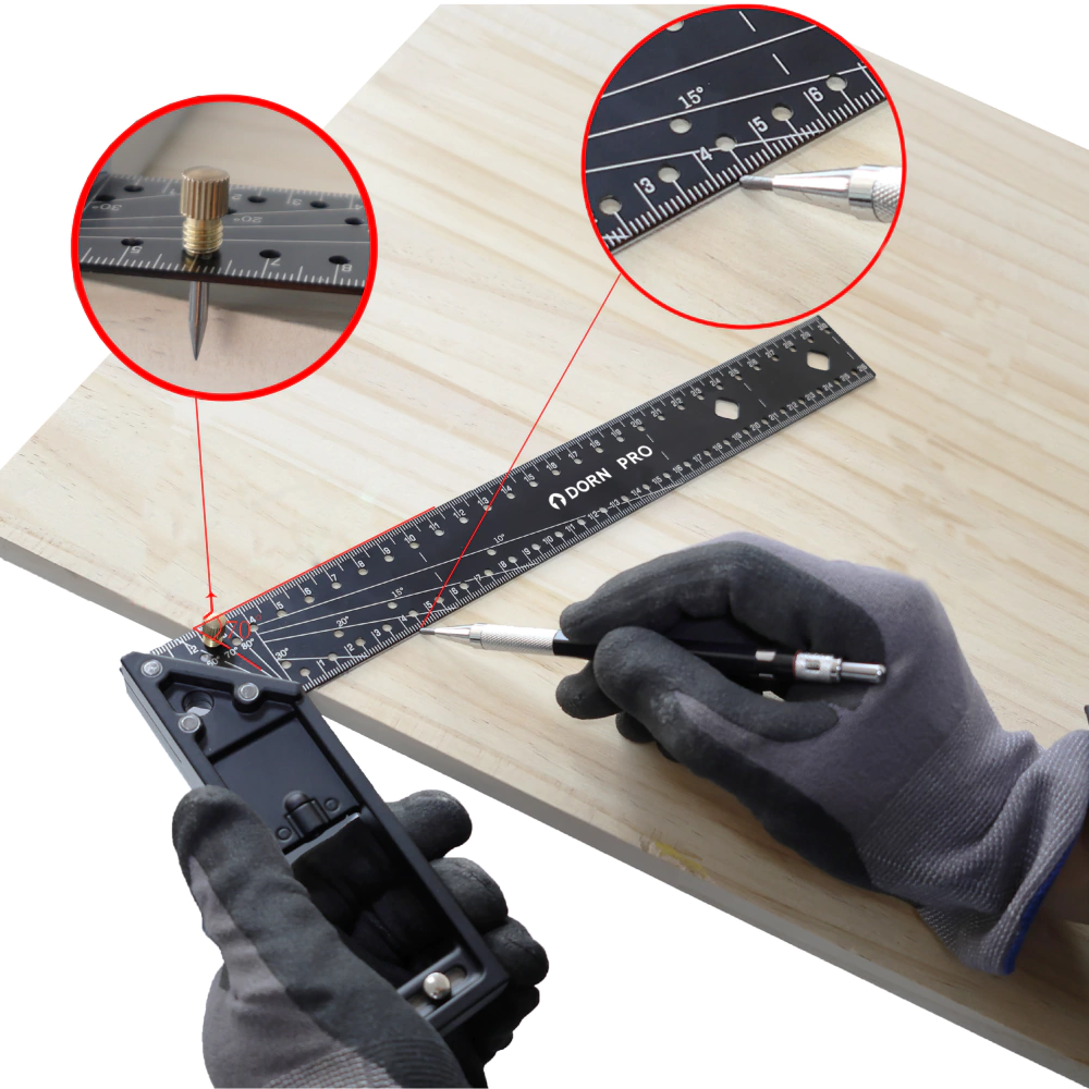 Угольник разметочный DORN PRO многофункциональный 300 мм